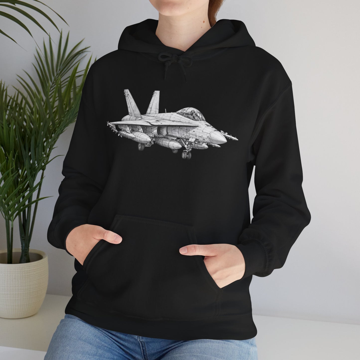 F-18 Fighter Jet Hoodie — Aviation Apparel