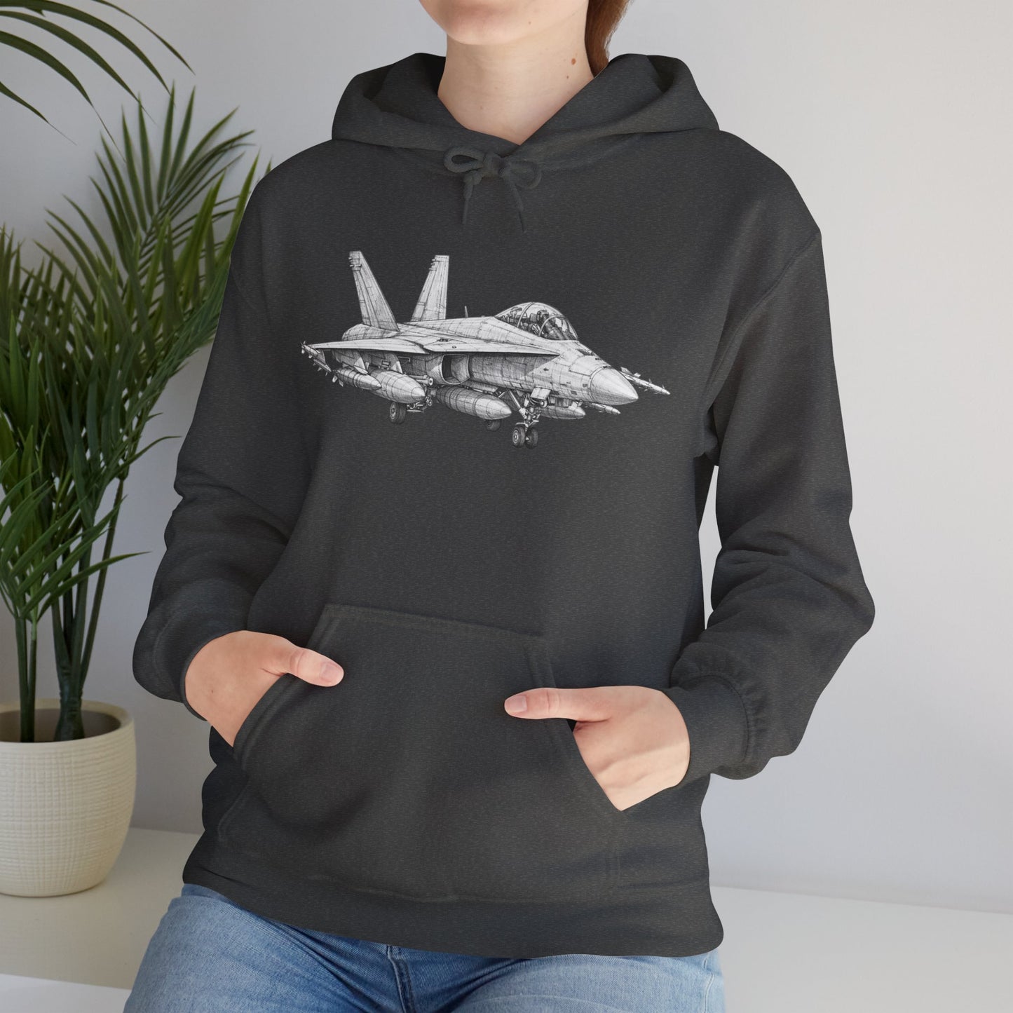 F-18 Fighter Jet Hoodie — Aviation Apparel