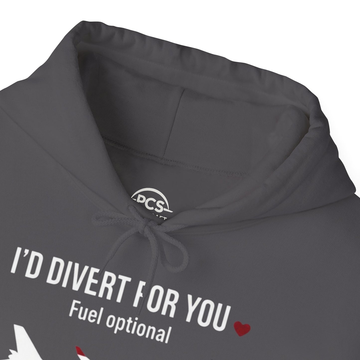 I'd Divert For You Hoodie — Valentine’s Aviation Apparel