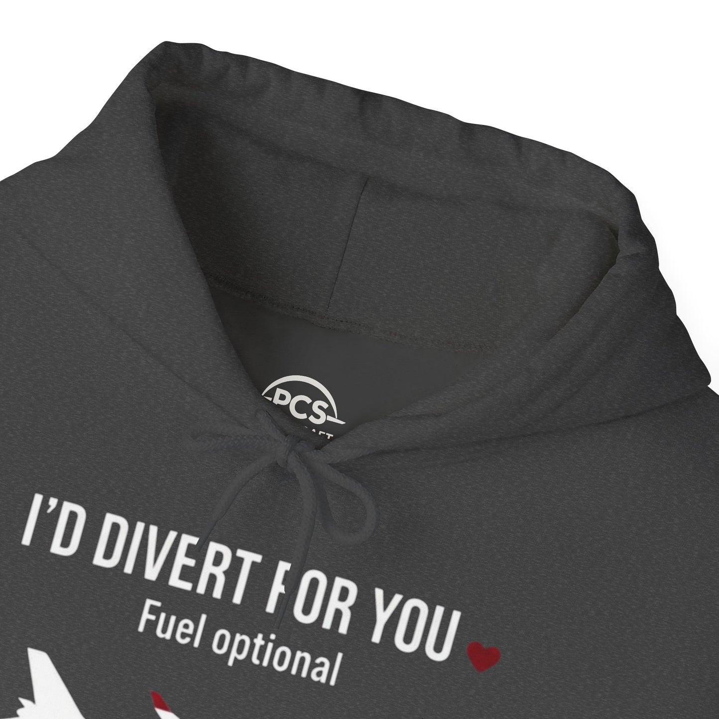 I'd Divert For You Hoodie — Valentine’s Aviation Apparel