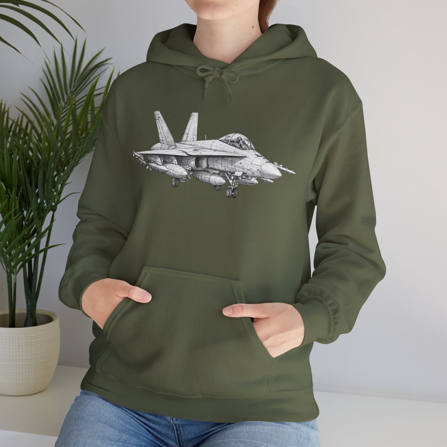 F-18 Fighter Jet Hoodie — Aviation Apparel