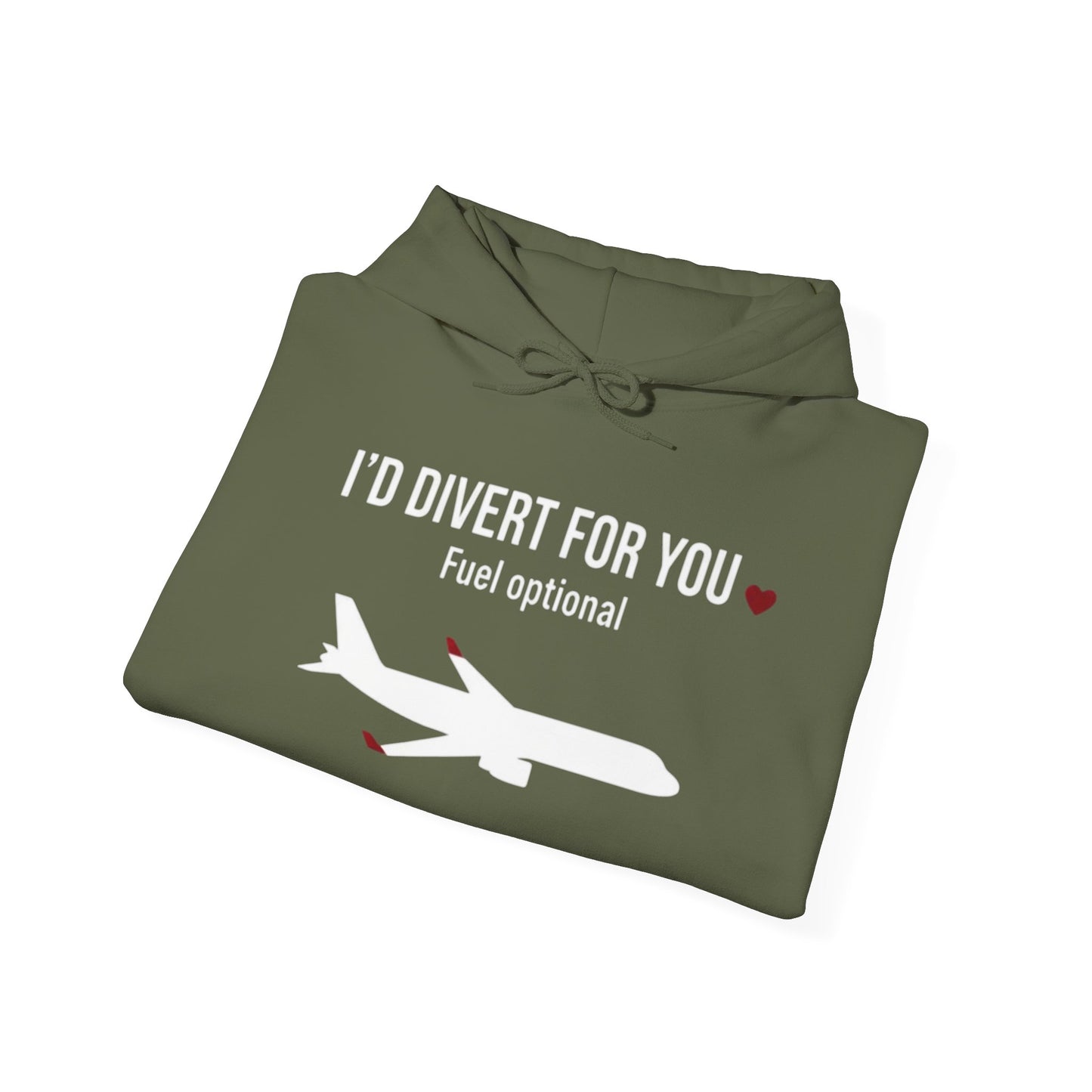 I'd Divert For You Hoodie — Valentine’s Aviation Apparel