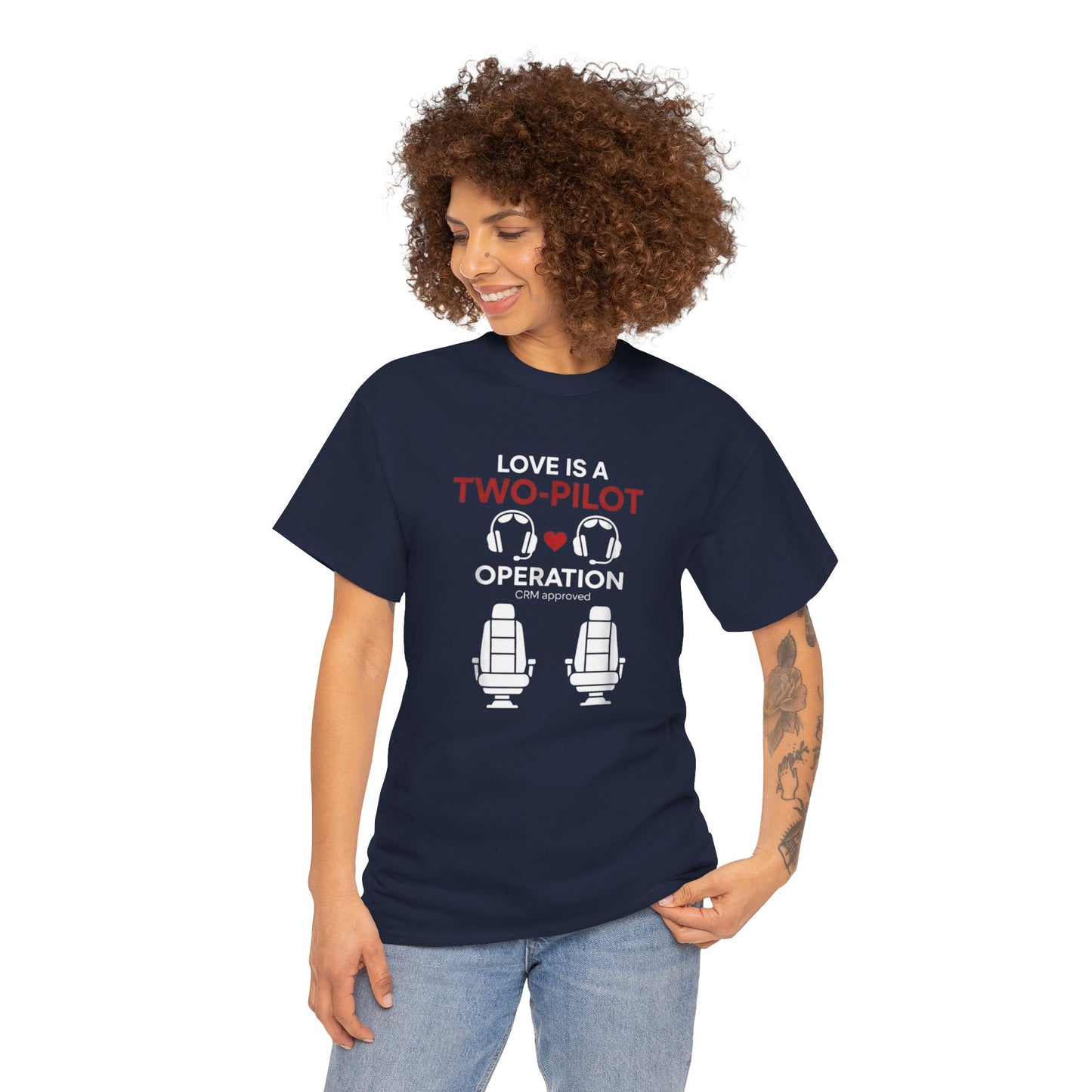 Pilot Couples T‑Shirt - Valentine Aviation Apparel