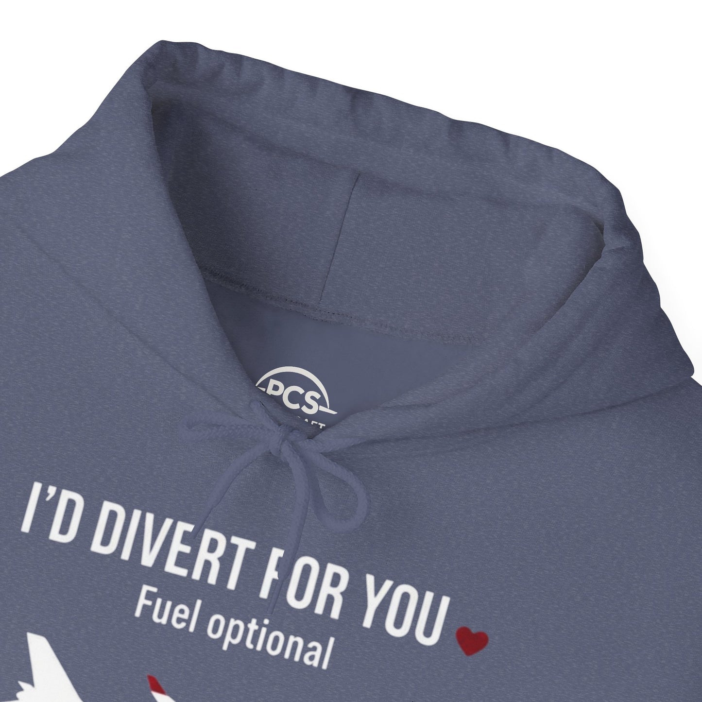 I'd Divert For You Hoodie — Valentine’s Aviation Apparel